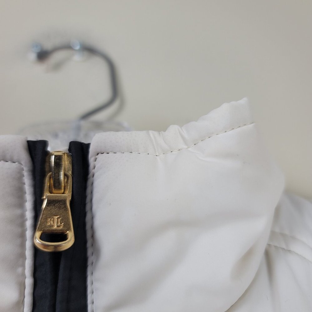 Lauren Ralph Lauren White Quilted Puffer Vest - Picture 8 of 13